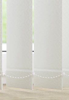 Crackle, White - Vertical Blind Slats